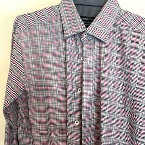 Bugatchi houndstooth mens shirt